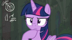 Twilight Sparkle Calculating GIF