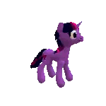 Twilight Sparkle Purple Pony Red Mane And Tail Sticker