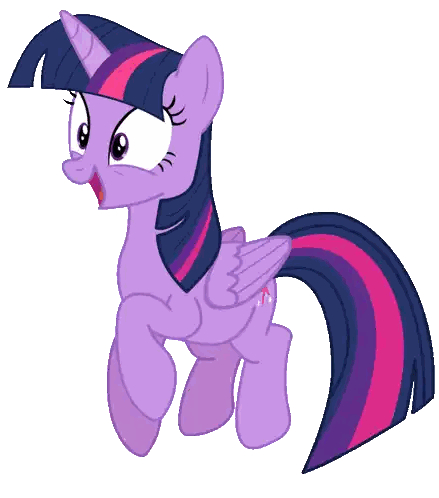 Twilight Sparkle Purple Pony With Wings And Pink Tail Sticker