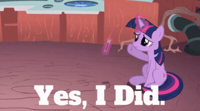 Twilight Sparkle Says Yes I Did GIF