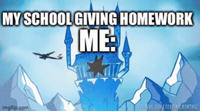 Twilight Sparkle Sitting At A Table Saying Do Your Homework GIF
