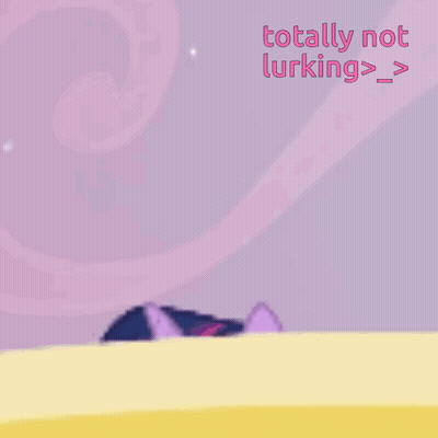 Twilight Sparkle Sitting In Bathtub Saying Totally Not Lurking GIF