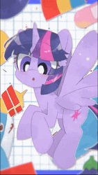 Twilight Sparkle Surprised To Smile Face GIF
