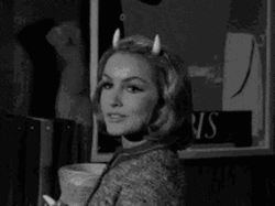Twilight Zone Devil Horns Lady Seduction GIF