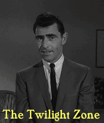 Twilight Zone Rod Sterling Entrance Intro GIF