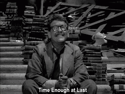 Twilight Zone Time Enough At Last Books GIF
