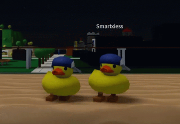 Twin Green Duck Dance In Duo GIF