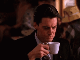 Twin Peaks Dale Cooper Drink Coffee GIF