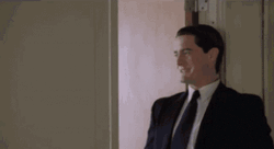 Twin Peaks Dale Cooper Flying Kiss GIF