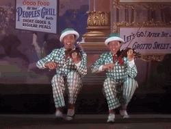 Twin Playing Violin GIF