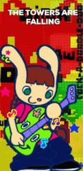 Twin Towers Falling Pop N Music Animation GIF