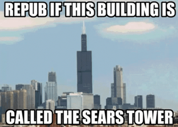 Twin Towers Falling Skyscraper Time Lapse GIF
