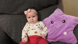Twinkle Pillow Baby Girl GIF