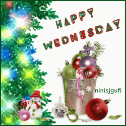 Twinkling Lights On Cute Wednesday GIF