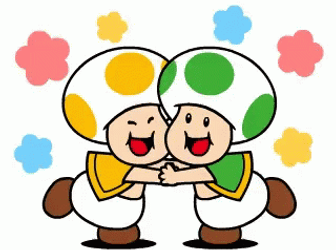 Twinning Mario Toad GIF