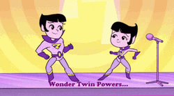 Twinning Wonder Twins Power Activated GIF