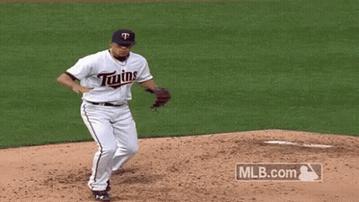 Twins Baseball Player On Mound GIF
