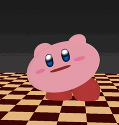Twist Up Kirby Dancing Chess Board GIF