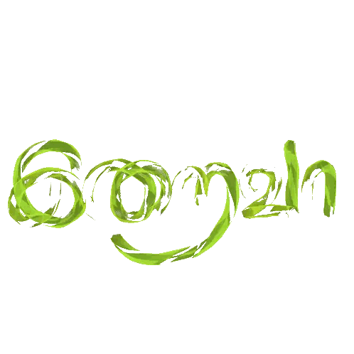Twisted Font Spelling Scorpion Sticker