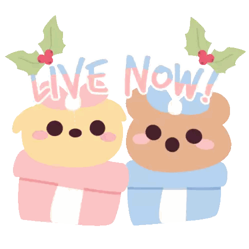 Twitch Live Christmas Stream Sticker