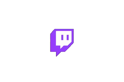 Twitch Logo Purple And Yellow Gradient Sticker