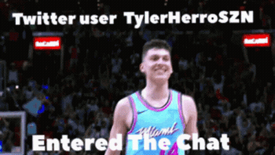 Twitter User Tylerherroszn Entered The Chat With A Picture Of A Basketball Player GIF