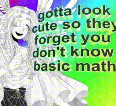 Two Angels Gotta Look Cute So They Forget You Don't Know Basic Math GIF