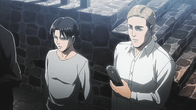 Two Anime Characters Are Standing Next To Each Other And One Is Holding A Book GIF