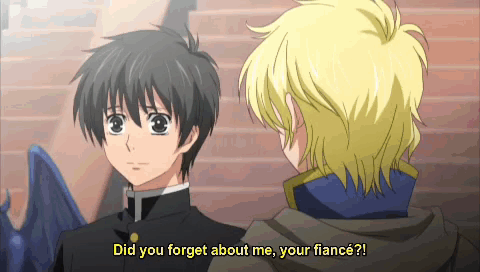 Anime Characters Talking About Fiance GIF