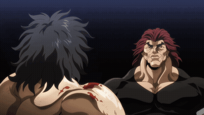 Two Anime Characters Blood On Shoulder GIF
