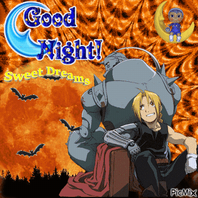 Two Anime Characters Good Night Sweet Dreams GIF