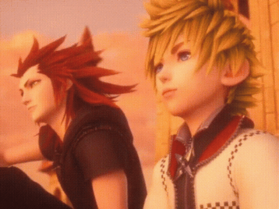 Two Anime Characters Looking Up At Sky GIF