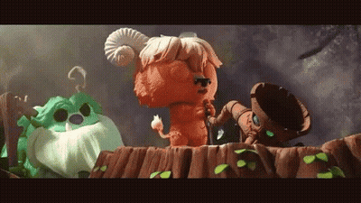 Two Anime Characters One Covering Mouth GIF