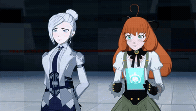 Two Anime Characters One Holding Book GIF