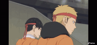 Two Anime Characters One With Red Headband GIF