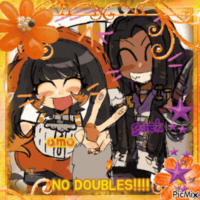 Two Anime Characters Saying No Doubles GIF