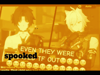 Two Anime Characters Spooked TF Out GIF