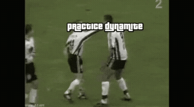 Two Anime Characters Standing Together GIF