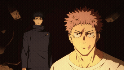 Two Anime Characters Standing Together One With Red Hair