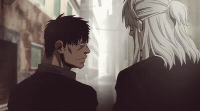 Two Anime Characters Talking GIF