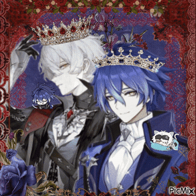 Two Anime Characters With Crowns Picmix GIF
