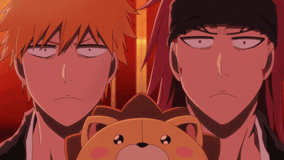 Two Anime Characters With Stuffed Animal GIF