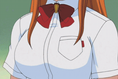 Two Anime Girls Are Hugging Each Other And One Of Them Has Glasses On GIF