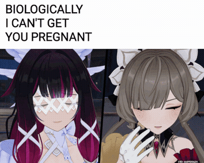 Two Anime Girls Biologically I Can't Get You Pregnant GIF