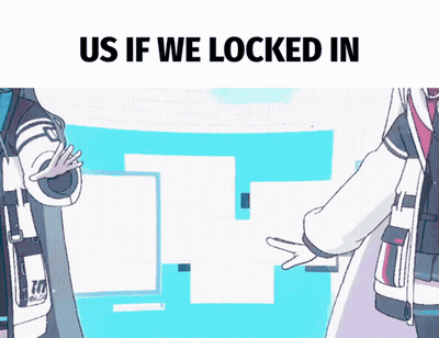 Two Anime Girls Dabbing Us If We Locked In GIF