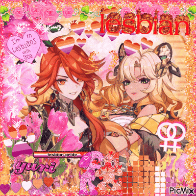 Two Anime Girls I'm In Lesbians With You GIF