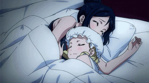 Two Anime Girls Sleeping