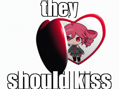 Two Anime Girls They Should Kiss GIF