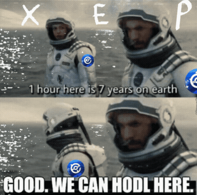 Two Astronauts Saying Good We Can Hodl Here GIF