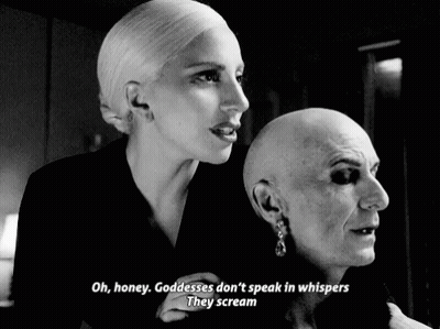 Two Bald Women One Saying Oh Honey Goddesses Don't Speak In Whispers GIF